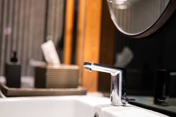 istock Modern designed water faucet. 1884863284