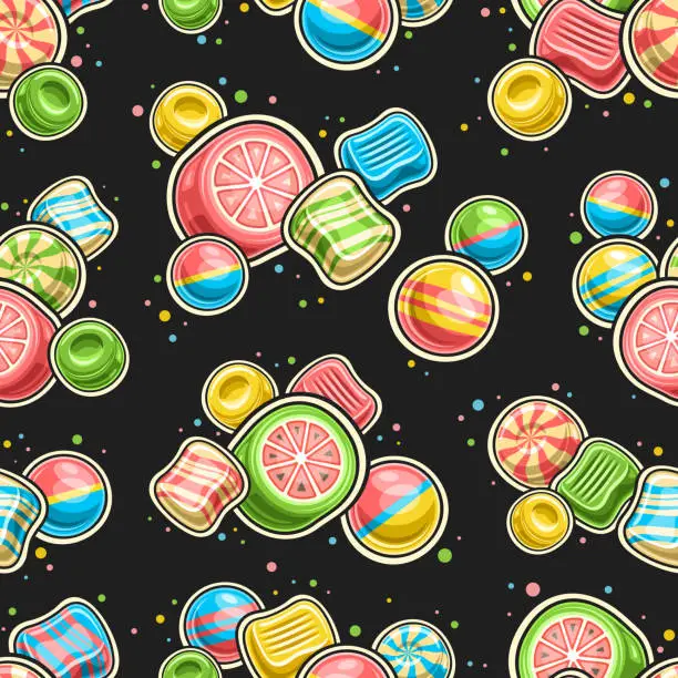 Vector illustration of Vector Candy Seamless Pattern
