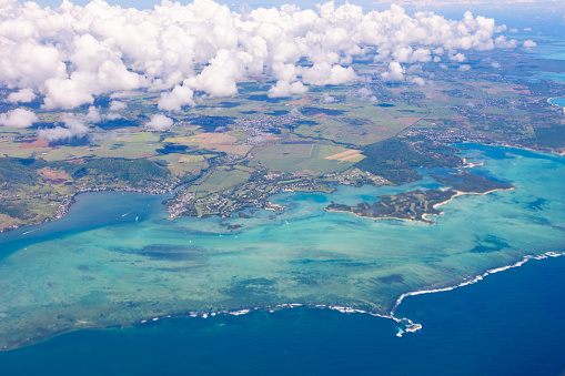 Aerial View of Mauritius Blue Bay