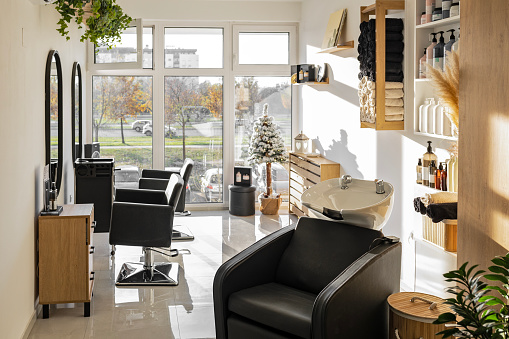 Modern hair salon