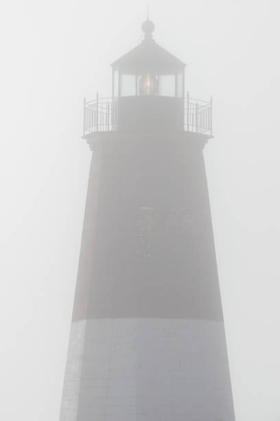 istock Point Judith Lighthouse in the Fog 1885217171