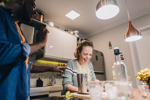istock Friends having fun at home 1885227090