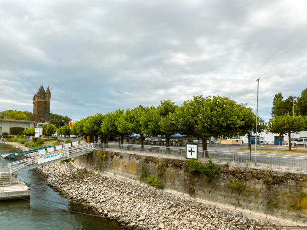 River Port in Worms, Germany on the Rhine River