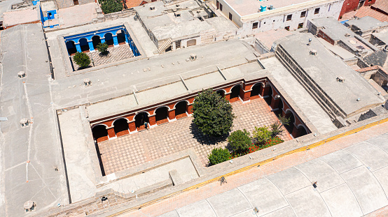 Aerial view of Monasterio de Santa Catalina, Arequipa, Perú