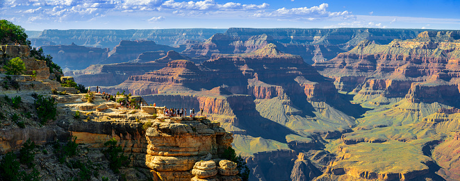 Tourists Enjoying the Grand Canyon South Rim