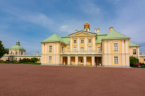St. Petersburg, Russia - September 2019: Grand Menshikov Palace in Oranienbaum (Lomonosov)