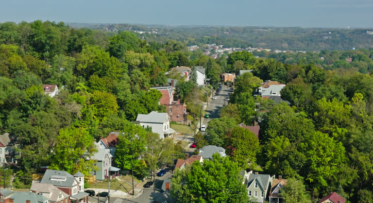 Aerial of Residential Buildings in Friendship, Pittsburgh
