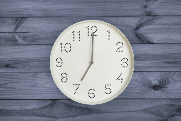 istock Seven o'clock. Time management or business concept. 1885470578