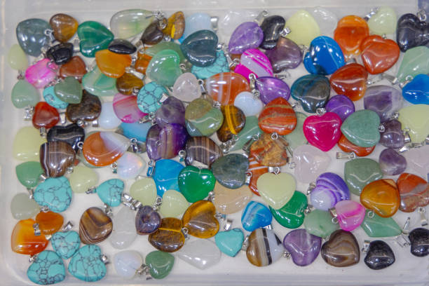 istock Heart Shaped Stones Pendants 1885741252