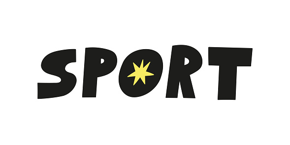 Sport Management Lettering Sport Hand Drawn Lettering Stock Illustration - Download Image Now ...