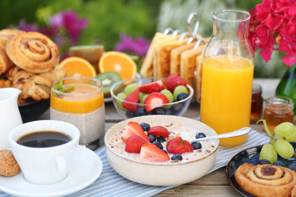 istock Breakfast in the garden 1885790897