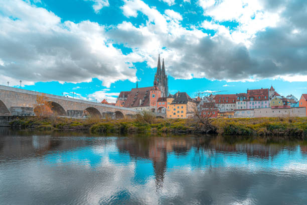 istock View of medieval city along the Danube. 1885872148