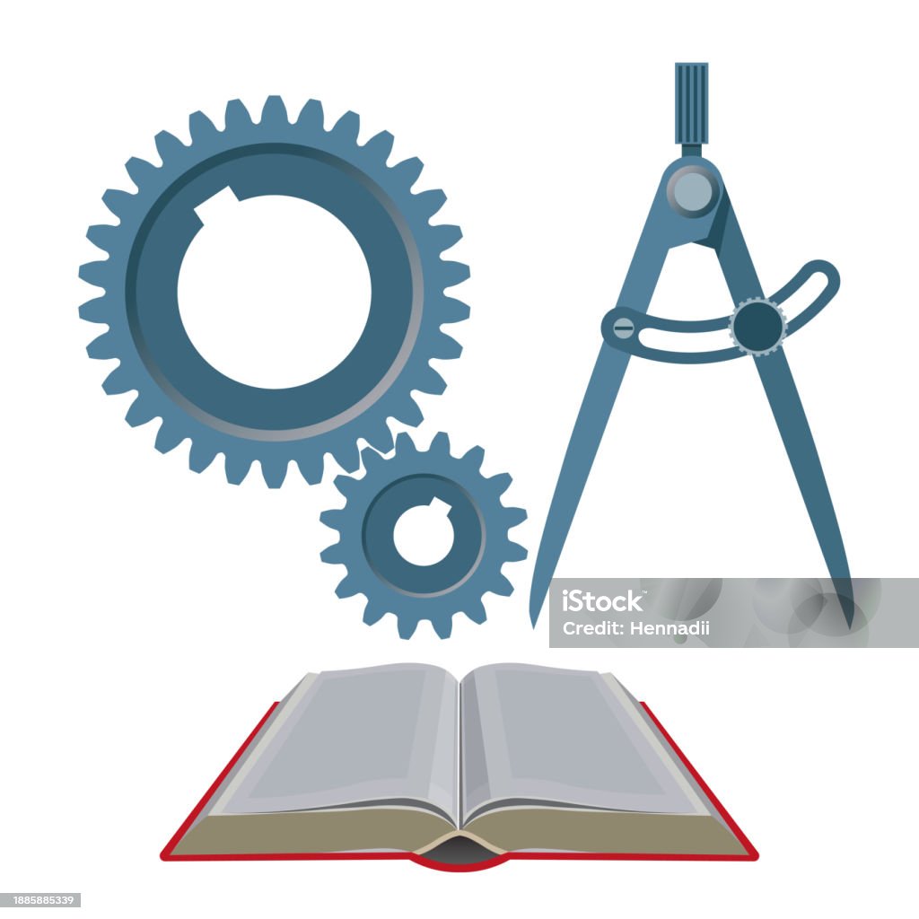 Process Engineering Design Logo Engineering Design Process Logo Concept With Gear Wheel And Marking ...