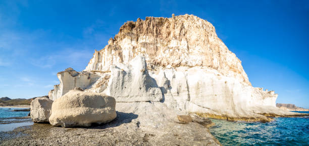 istock Curious rock cliffs close to Enmedio cove in Cabo de Gata, Spain 1885992596