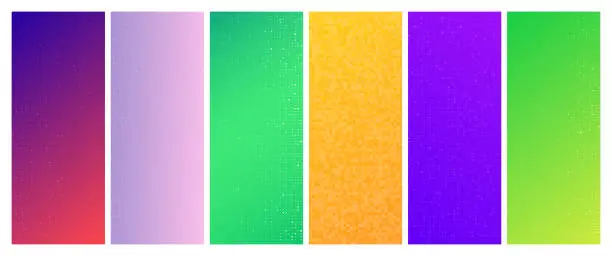 Vector illustration of Abstract gradient geometric background with squares