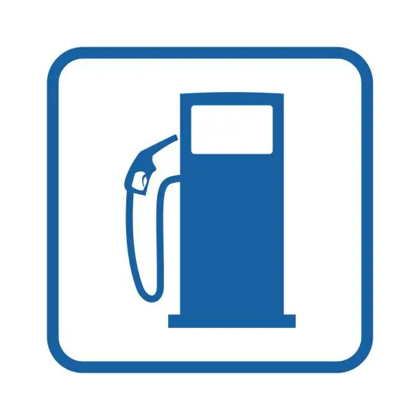 Vector illustration of symbol for refueling. rest area vector icon