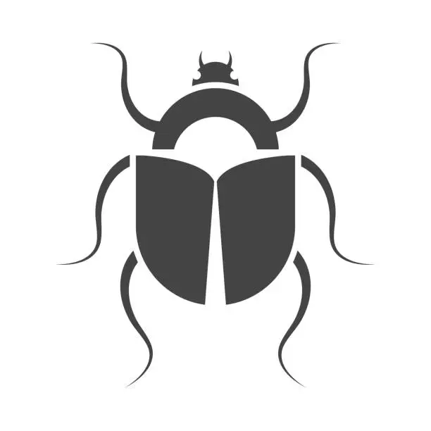 Vector illustration of scarab bug insect