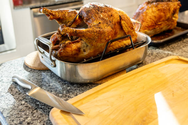 istock Cooked turkey ready to be carved 1886191380
