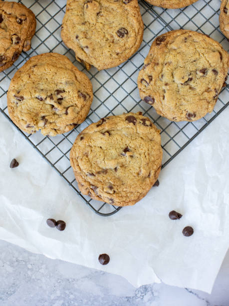 istock homemade chocolate chip cookies on white marble background 1886201240