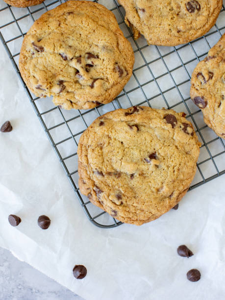 istock homemade chocolate chip cookies on white marble background 1886201244