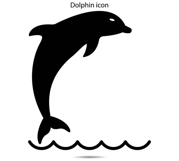 Vector illustration of Dolphin icon