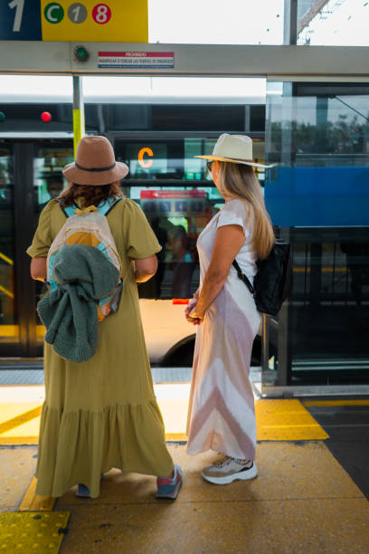 istock Tourists waiting for the bus. 1886208338