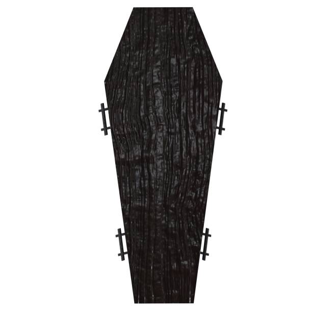 Coffin isolated on white background Coffin isolated on white background. High quality 3d illustration funeral home chairs stock pictures, royalty-free photos & images