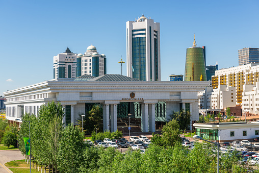 Asnana, Kazakhstan. 06.19.2017.\nThe building of the Supreme Court of the Republic of Kazakhstan in the administrative district of Astana