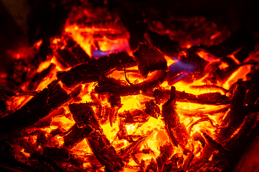 camp, bonfire