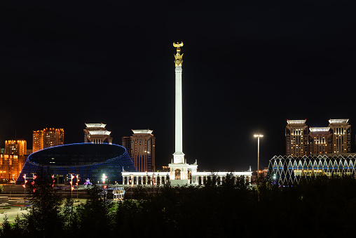 Astana, Kazakhstan, 06.20.2017.\nThe monument \