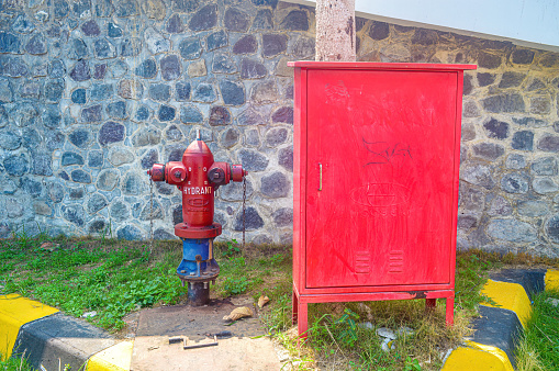 a pair of hydrants for fire fighting, Indonesia, 22 December 2023.