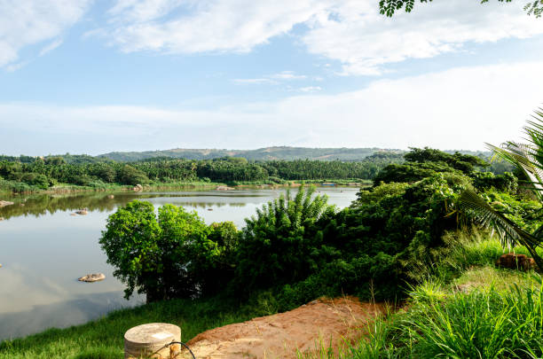 Netravati River at Thumbe in Mangalore, India.