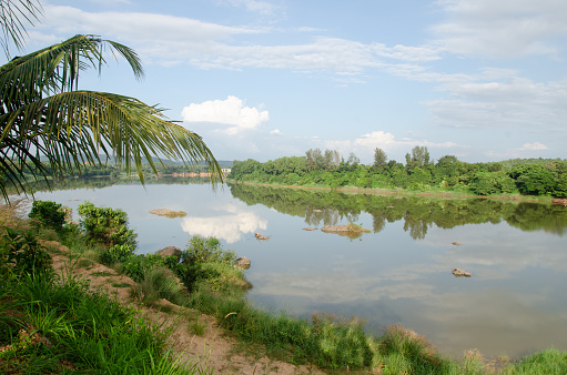Netravati River at Thumbe in Mangalore, India.