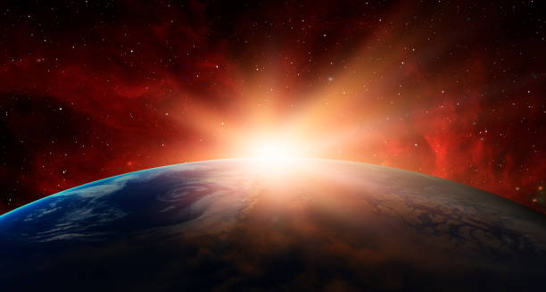istock Planet Earth with a spectacular sunset 1886659363