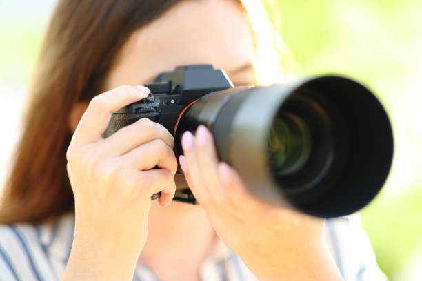 istock Photographer taking pictures in nature 1886718309