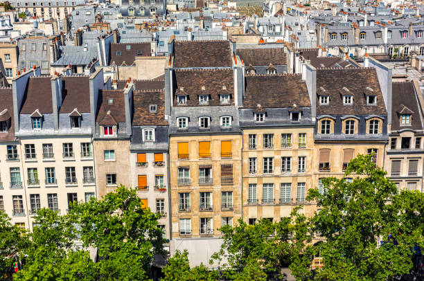 istock Old houses in Paris 1886741573