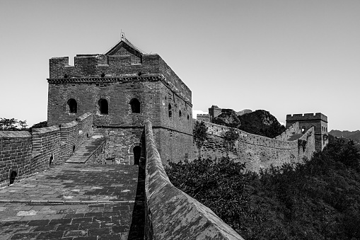 Jinshanling, Beijing, China - August 14, 2014 The Great Chinese Wall at Jinshanling