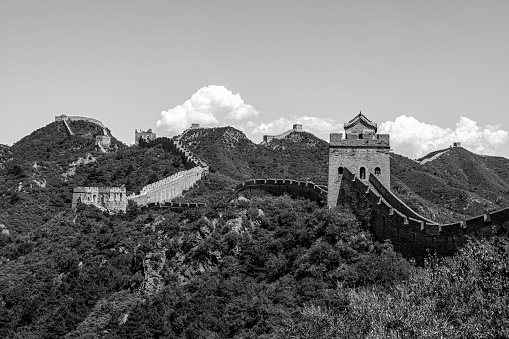 Jinshanling, Beijing, China - August 14, 2014 The Great Chinese Wall at Jinshanling