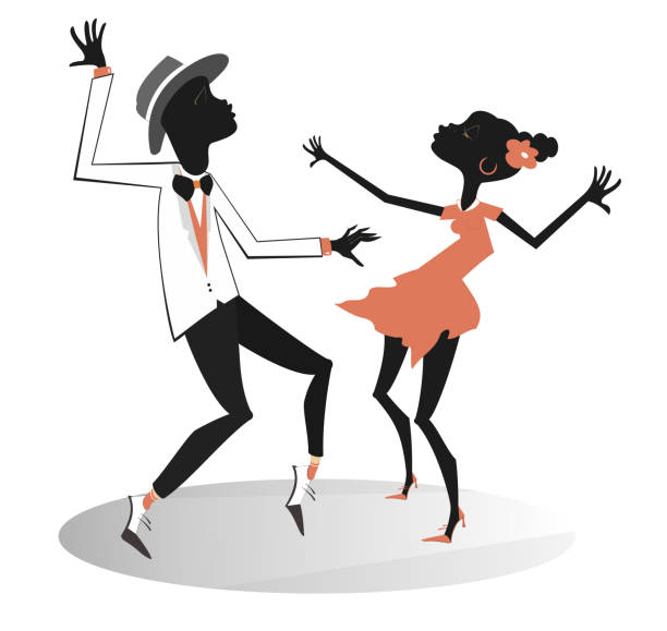 150+ African American Couple Dancing Stock Illustrations, Royalty