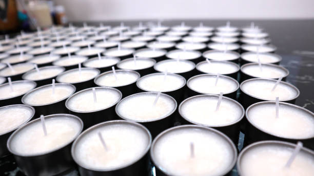 tealight candle fill soy wax Set dry side.