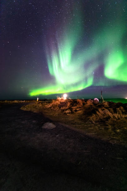 istock Aurora Iceland Grotta Lighthouse 1886978235