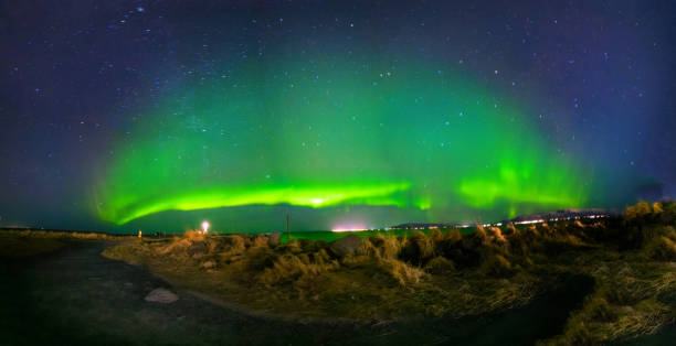 istock Aurora Iceland Grotta Light House 1886980834