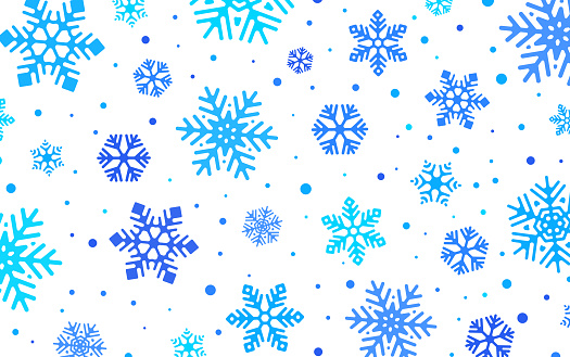 Winter snowflake holiday snow blizzard background abstract.