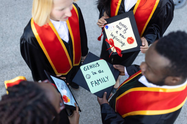istock Students waiting on university graduation ceremony 1887020774