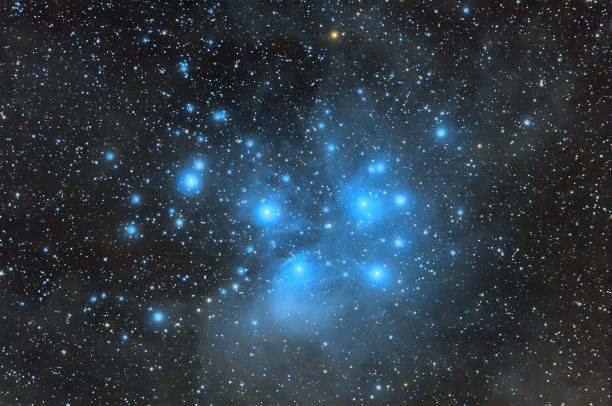 istock Blue cosmic nebula and blue stars. 1887023391