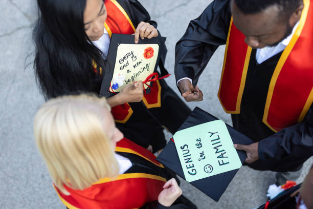 istock Students waiting on university graduation ceremony 1887024430