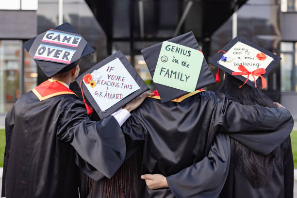 istock Students waiting on university graduation ceremony 1887026991