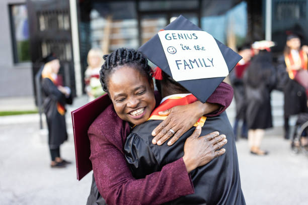 istock Graduation University. Proud parents 1887046909