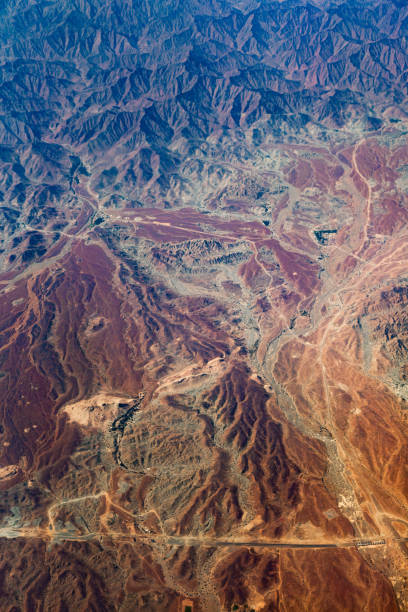 istock Aerial View of Rugged Mountain Terrain. 1887087564