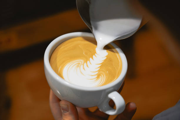 istock Barista make coffee cup latte art 1887088116